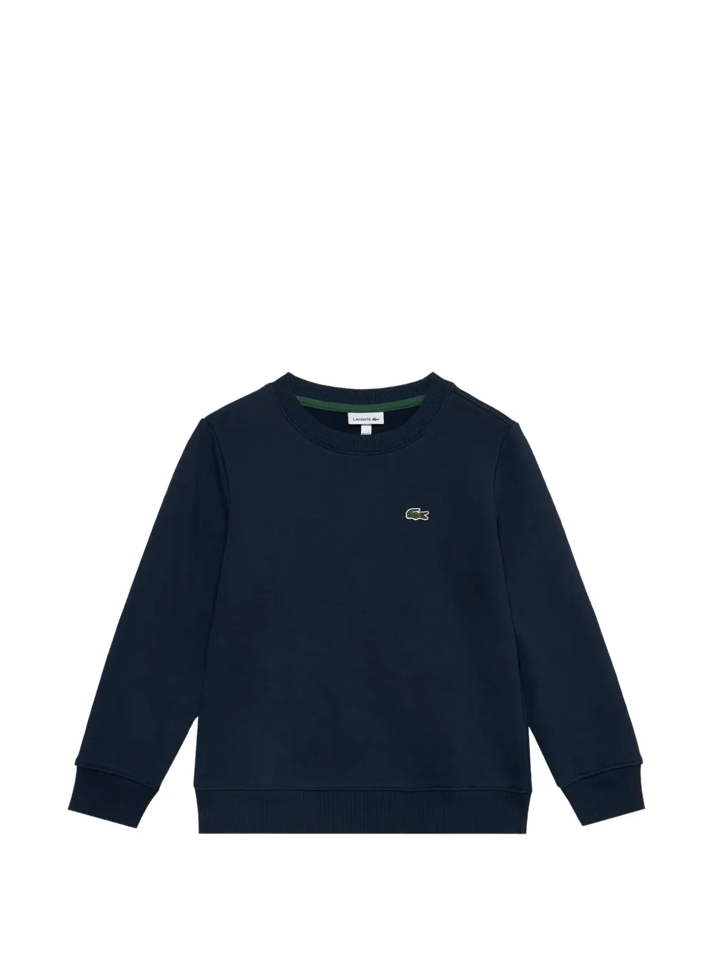 Lacoste Kids logo-patch crew-neck sweater - Blu