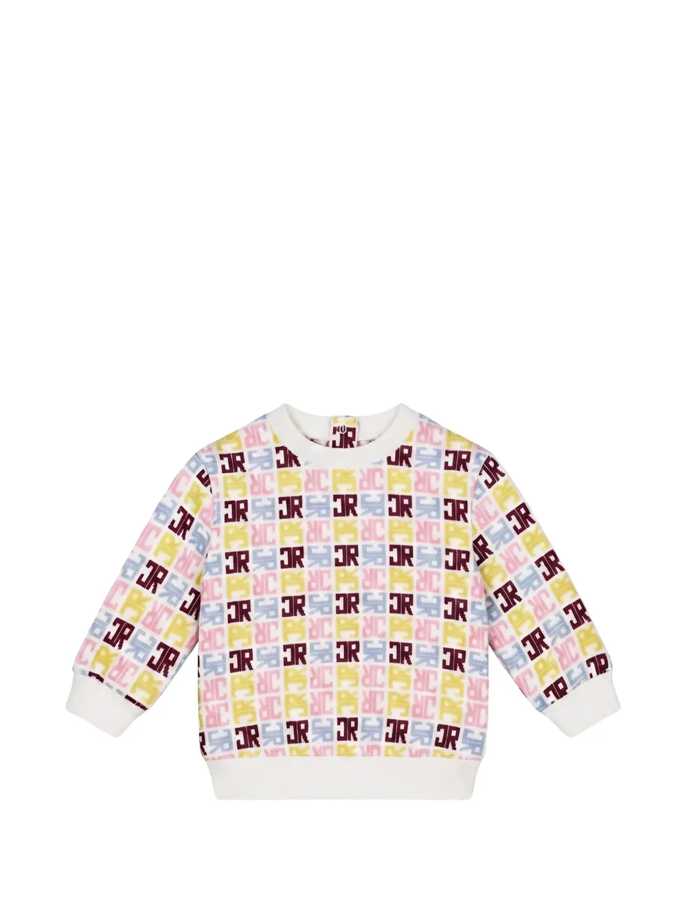 John Richmond Junior monogram-print sweater - Bianco