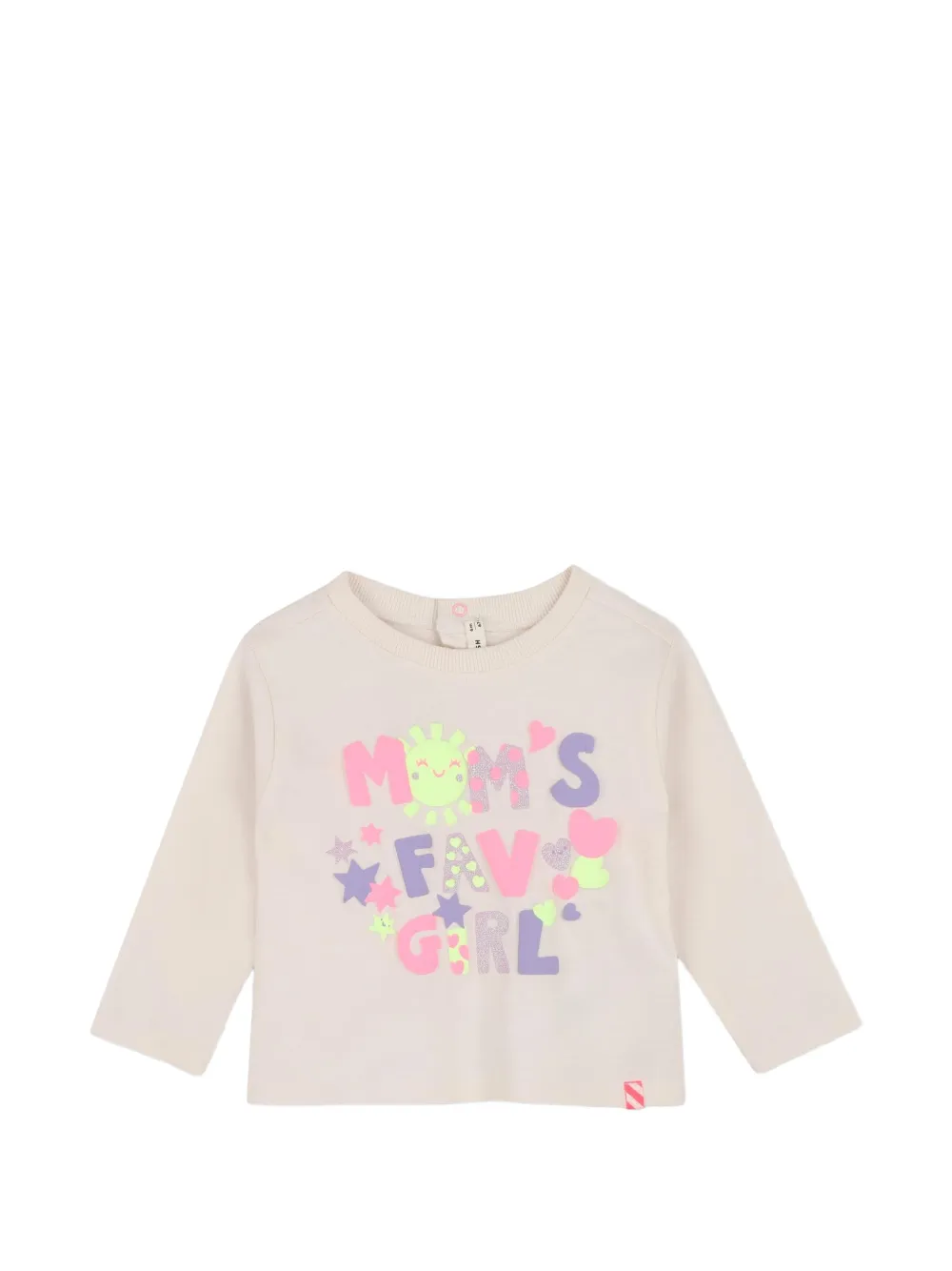 Billieblush graphic-print long-sleeve T-shirt - Toni neutri