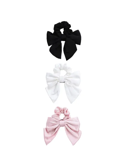 Mimi Tutu Bow Accent scrunchies set (set of three)
