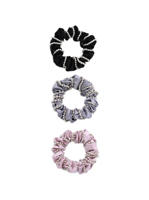 Mimi Tutu Pearl Accent scrunchies set (set of three)