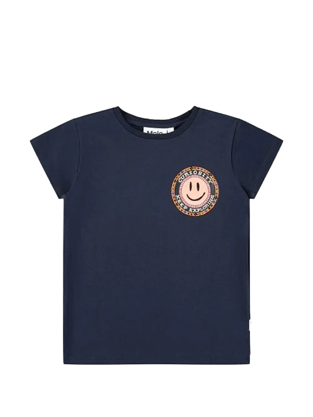 Molo Kids' Graphic-print T-shirt In Blue