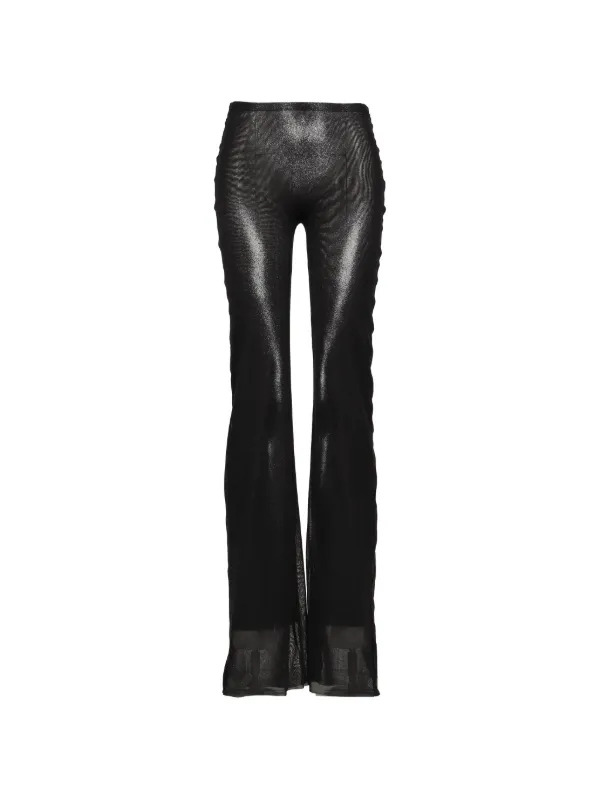 Jean Paul Gaultier Body Dust Mesh Trousers in Black