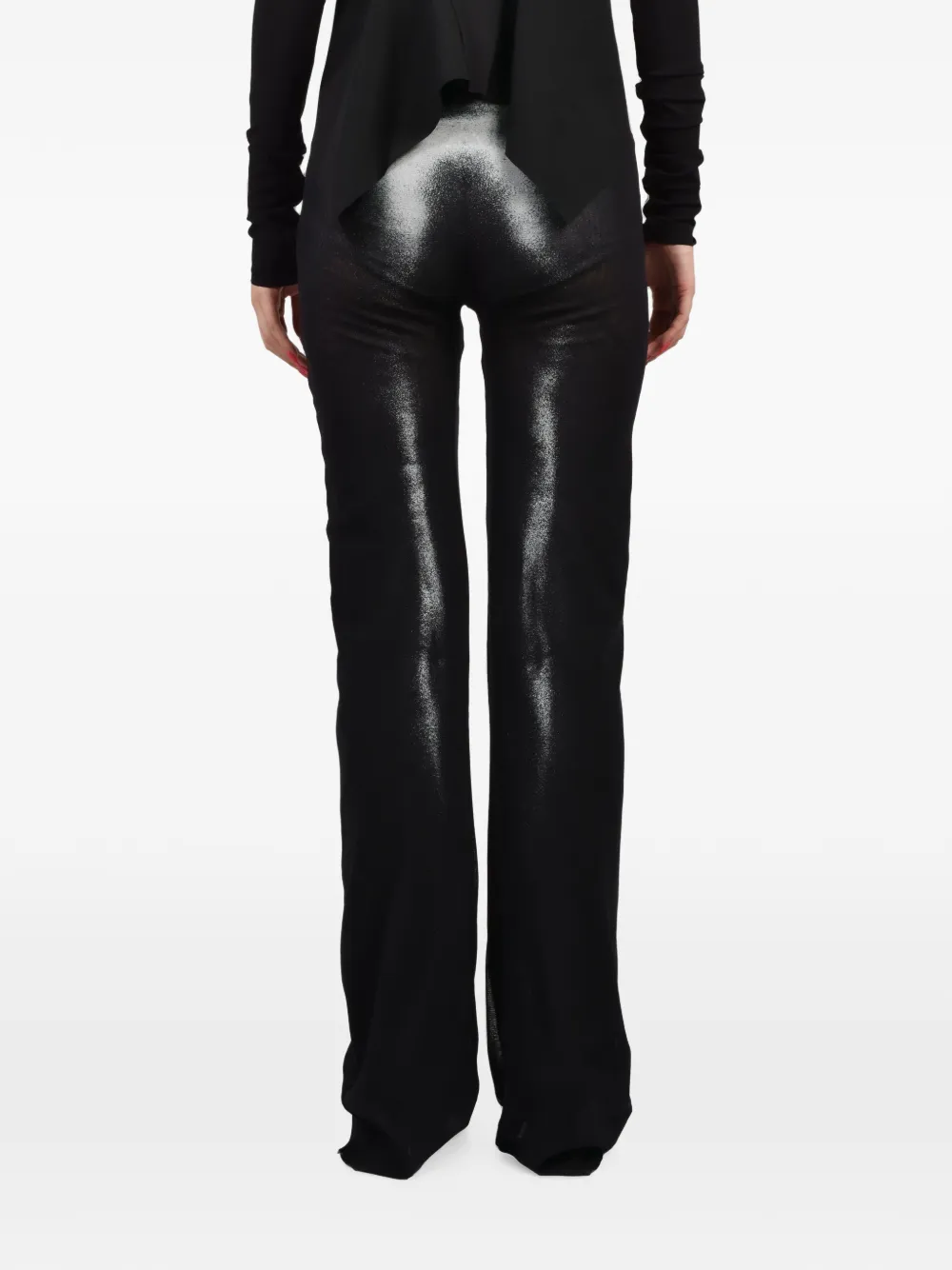 Jean Paul Gaultier Body Dust Mesh Trousers in Black, view 5