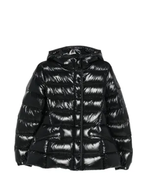 Moncler Urbel Tweed Short Down Jacket | Black | FARFETCH