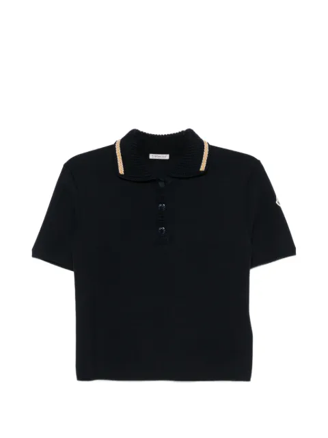 Moncler polo con parche del logo