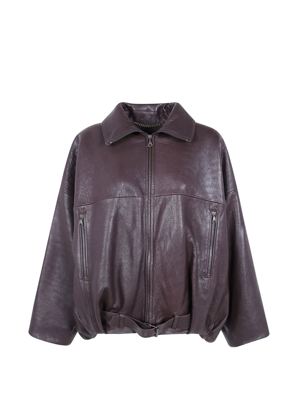 Emmeti belted zip-up jacket