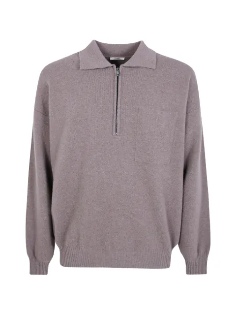Nuur quarter-zip wool polo shirt