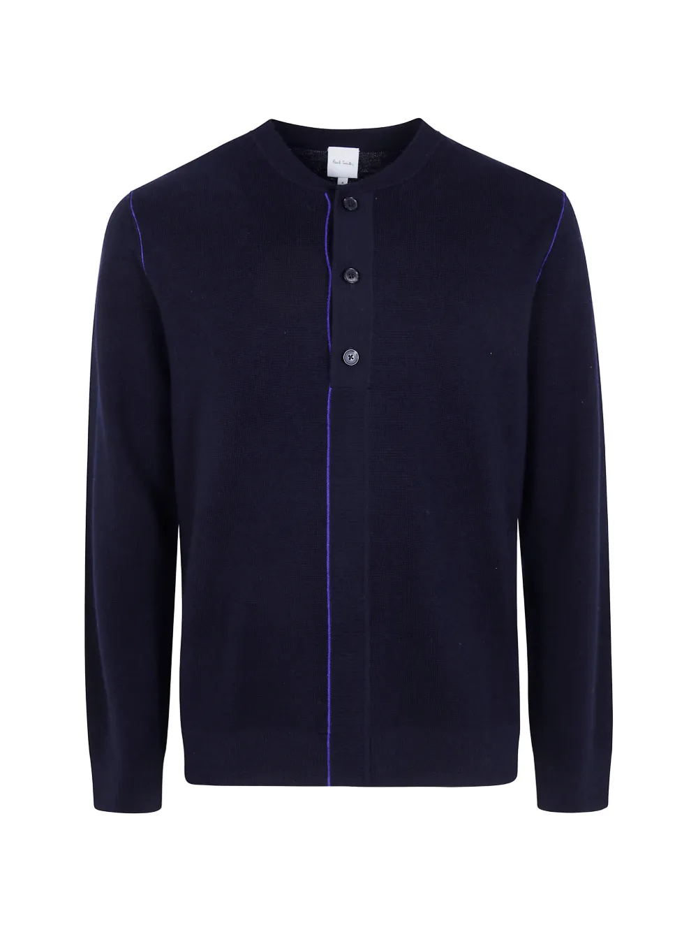 Paul Smith button-placket long-sleeves T-shirt - Blu