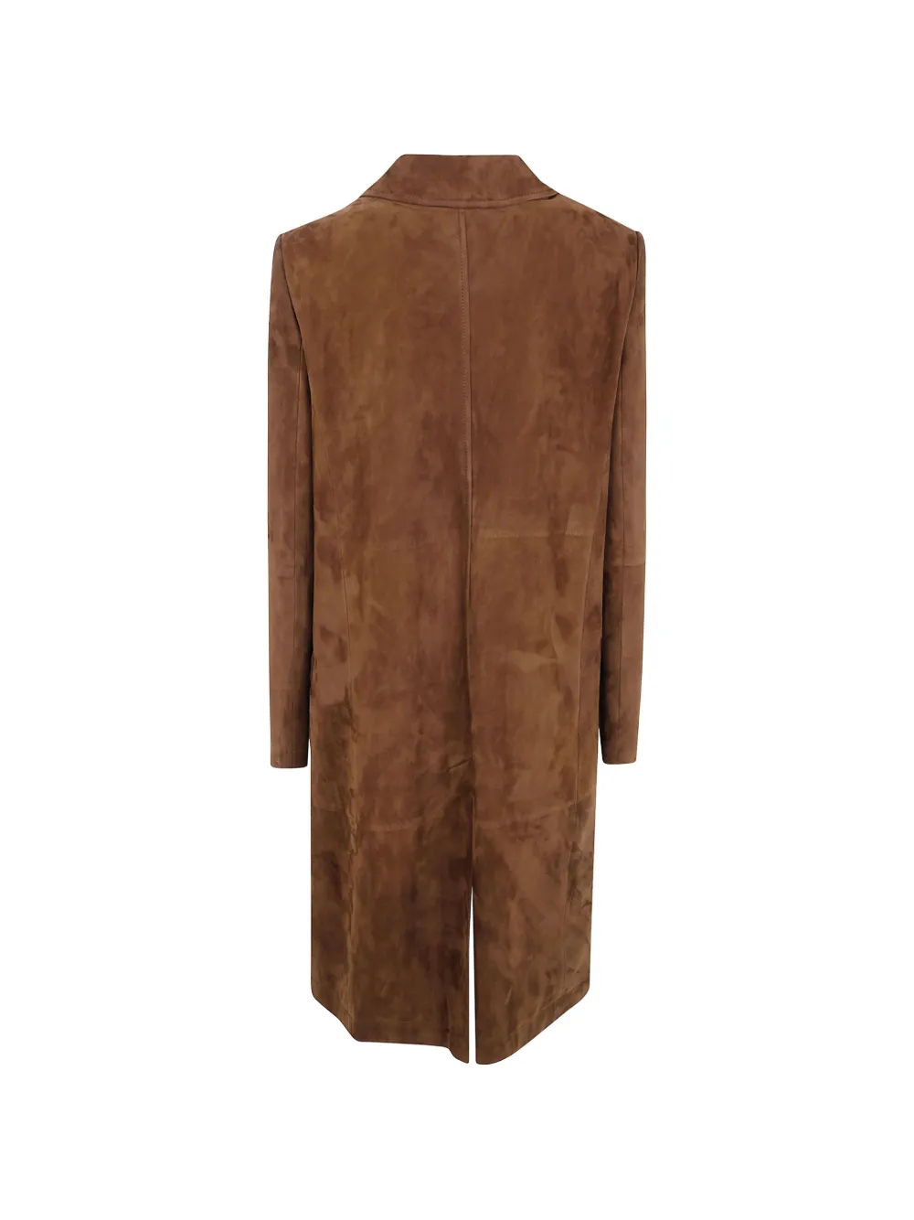 TOM FORD Single-breasted Leather Coat in Brown, view 2