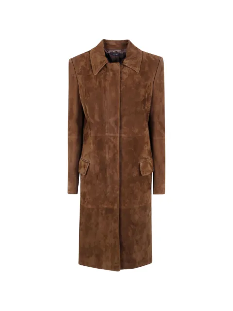 TOM FORD single-breasted leather coat