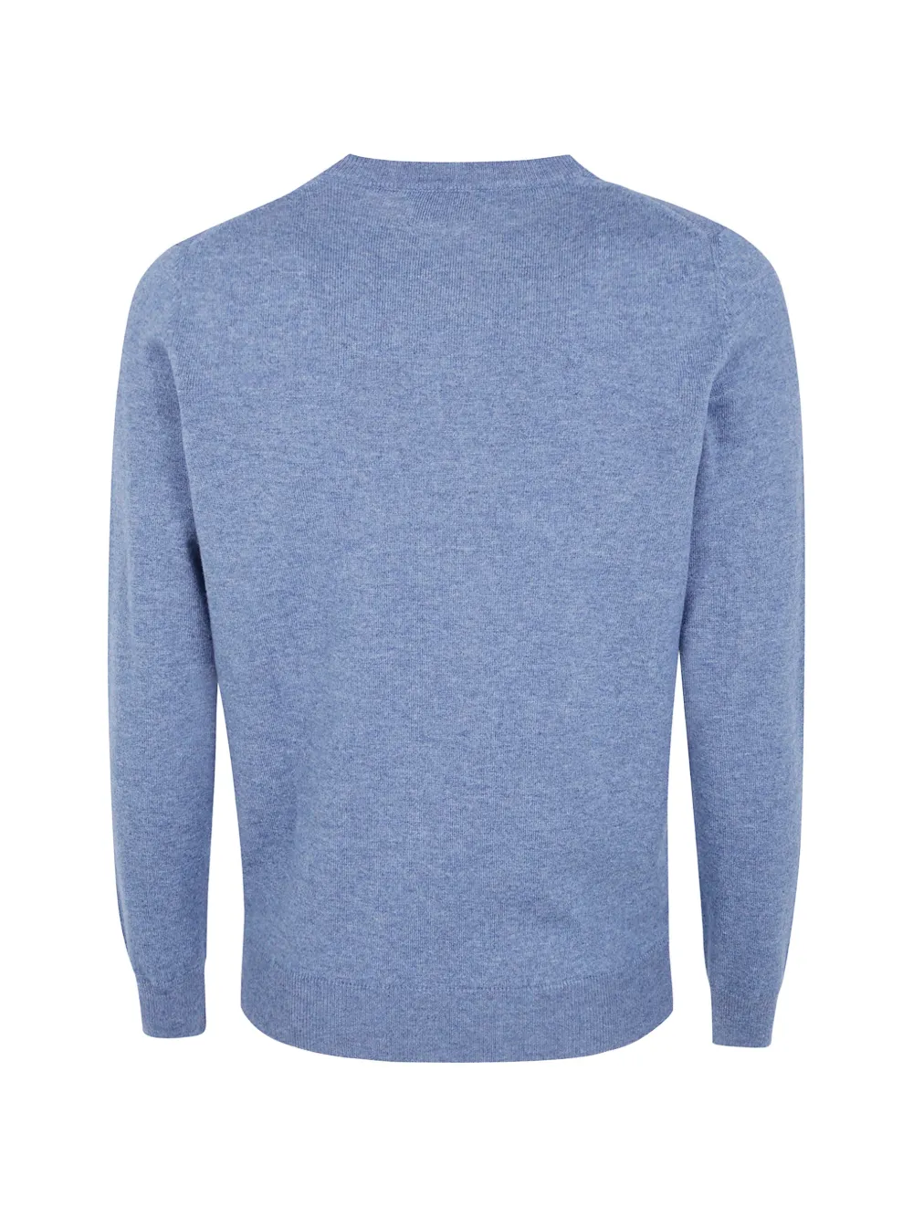 Barba Wollen trui met ronde hals Blauw