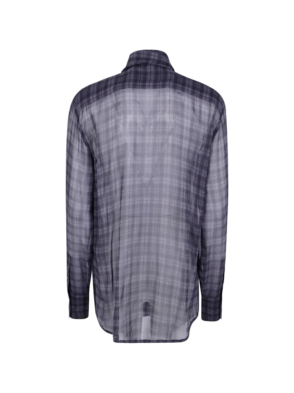 7 For All Mankind Geruite blouse met strik Blauw