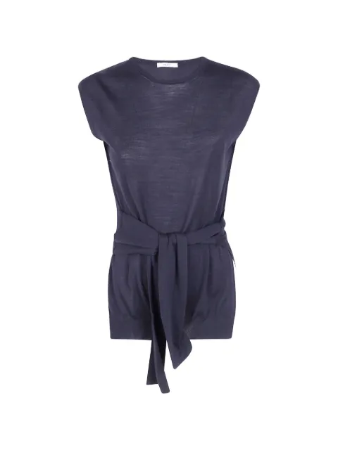 Nuur belted sleeveless sweater