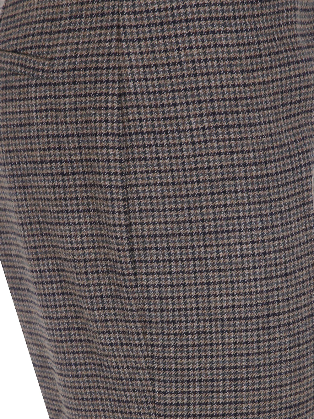 Etro Houndstooth-pattern Flared Trousers In Brown