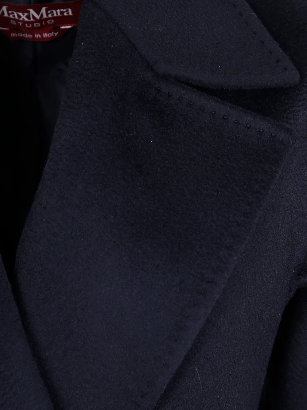 Max Mara Dravenna jas met ceintuur Zwart
