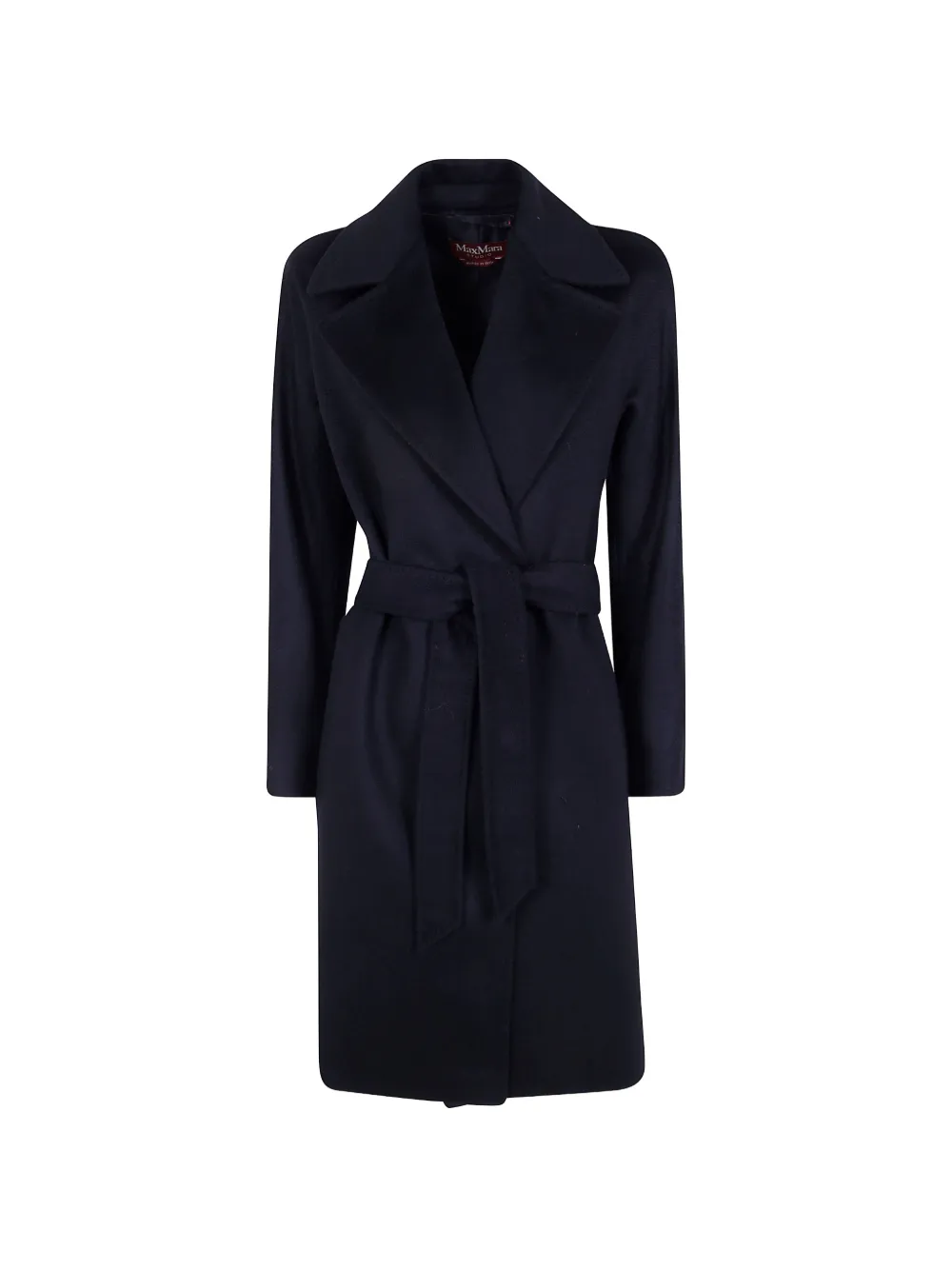 Max Mara double-breasted belted coat - Nero