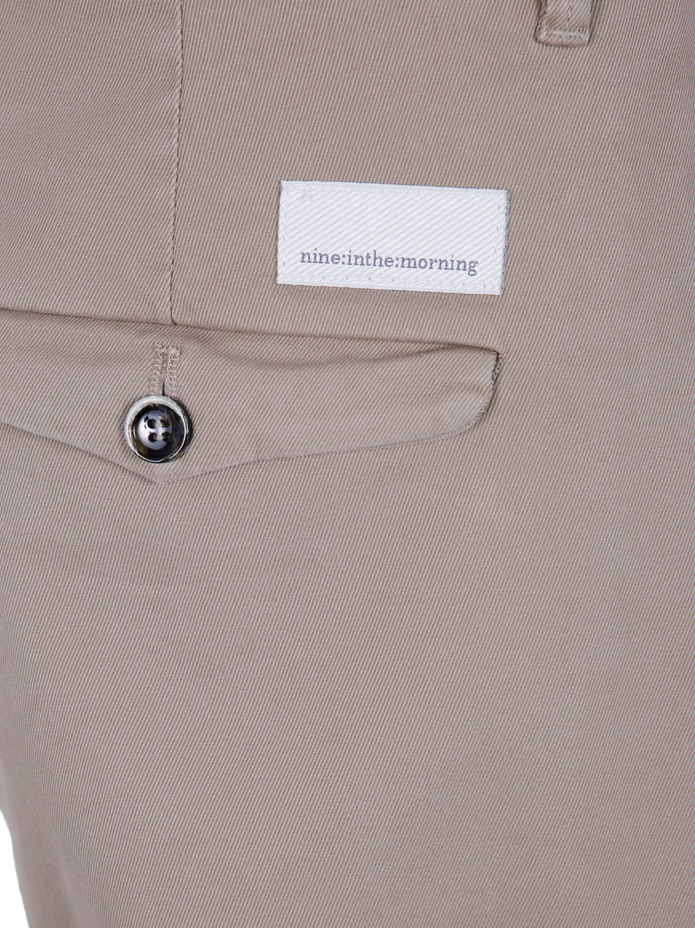 Nine In The Morning Broek met wijde pijpen Beige