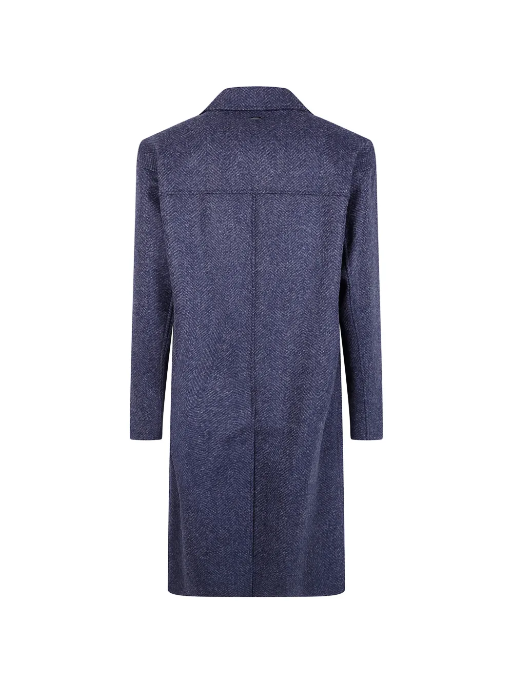 Herno Jas met visgraat-patroon Blauw