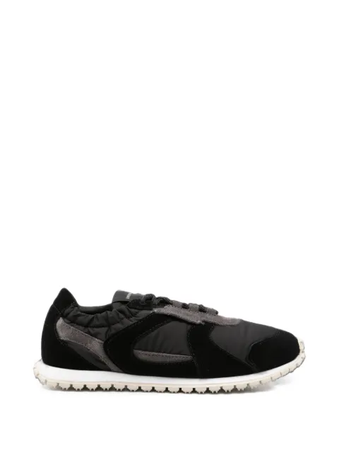 Emporio Armani suede-panelled sneakers