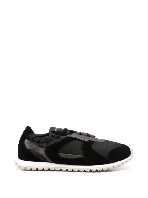 Emporio Armani suede-panelled sneakers