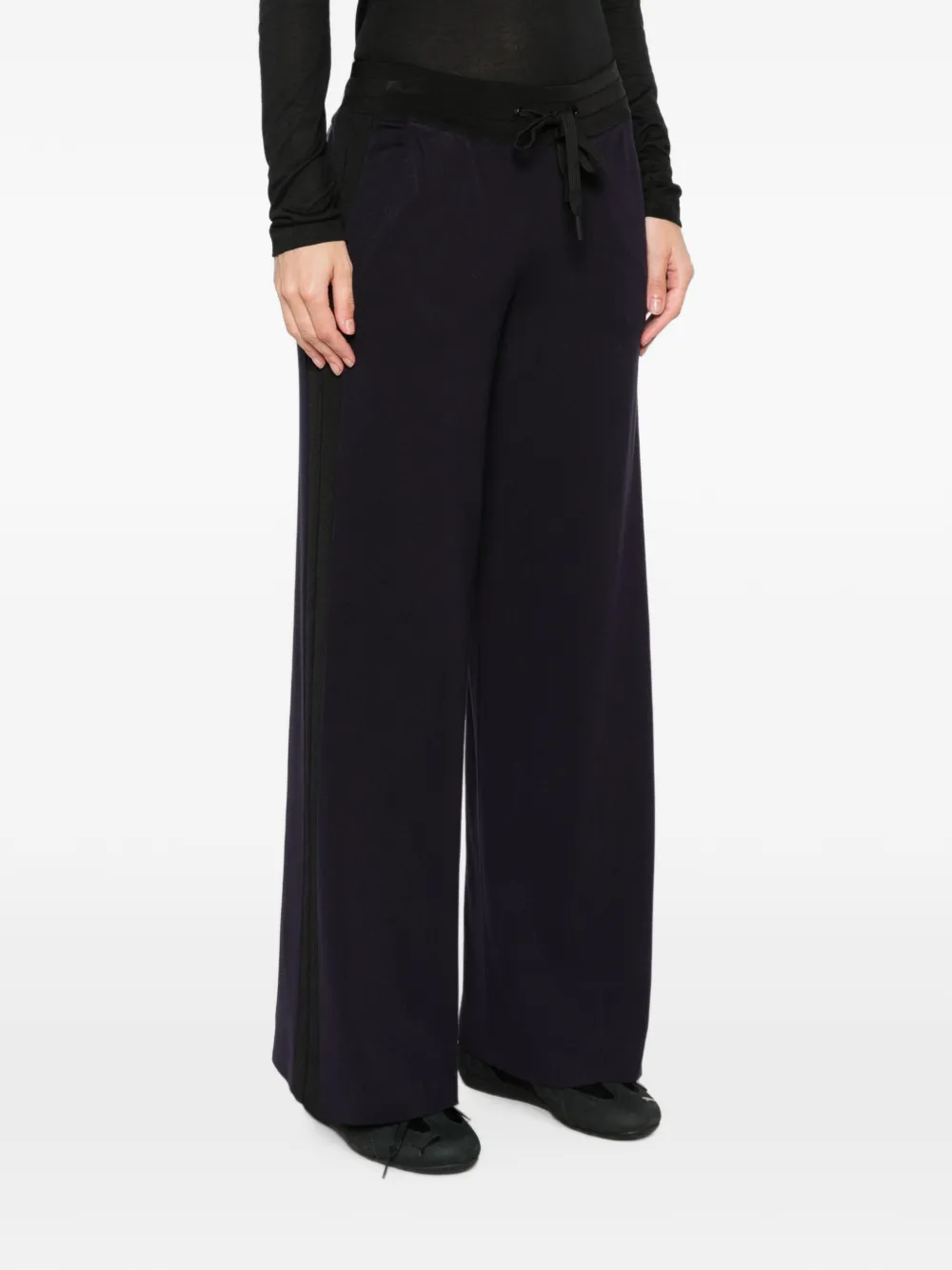 Elisabetta Franchi Trainingsbroek met logopatch Blauw