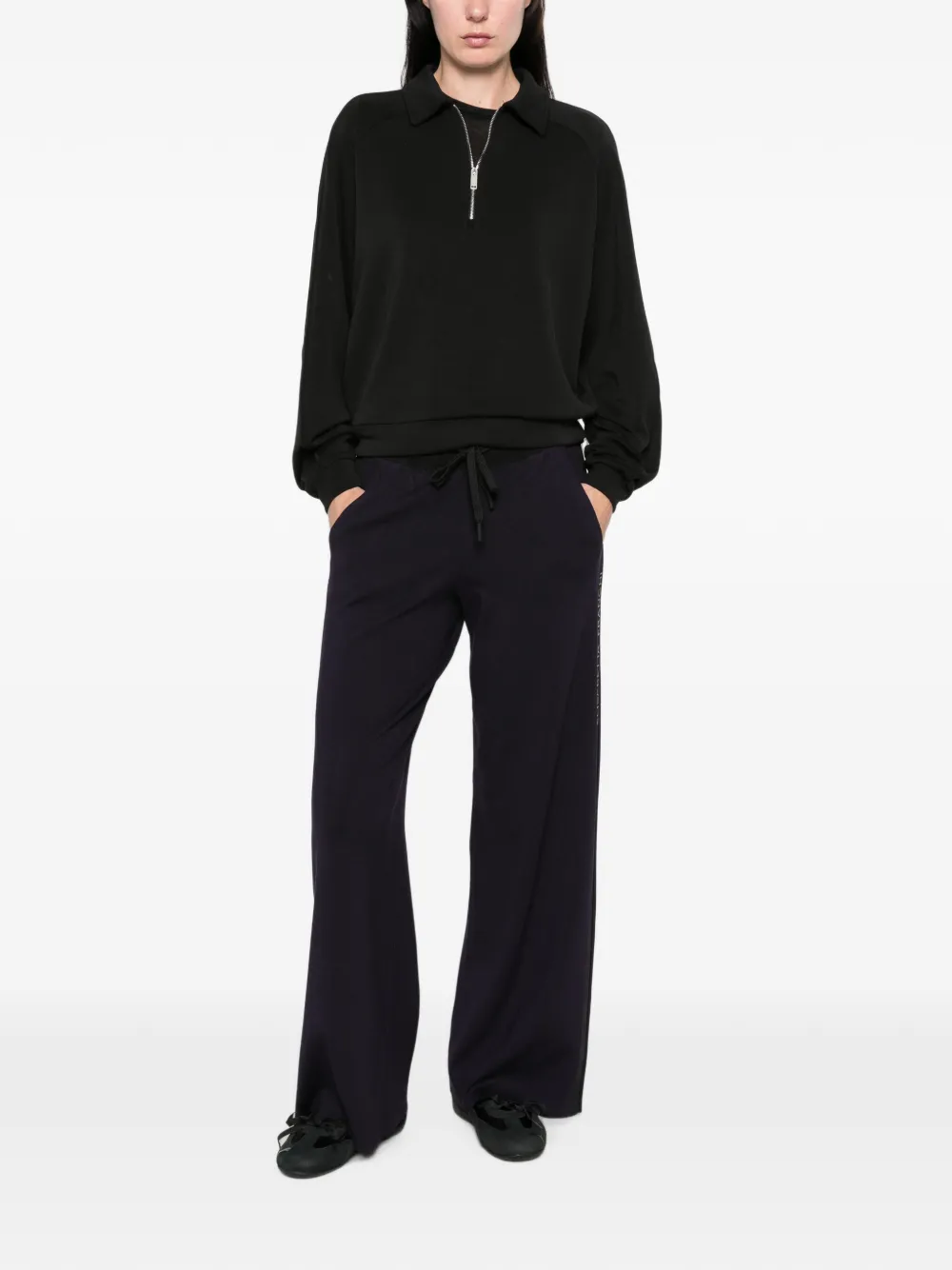 Elisabetta Franchi Trainingsbroek met logopatch Blauw