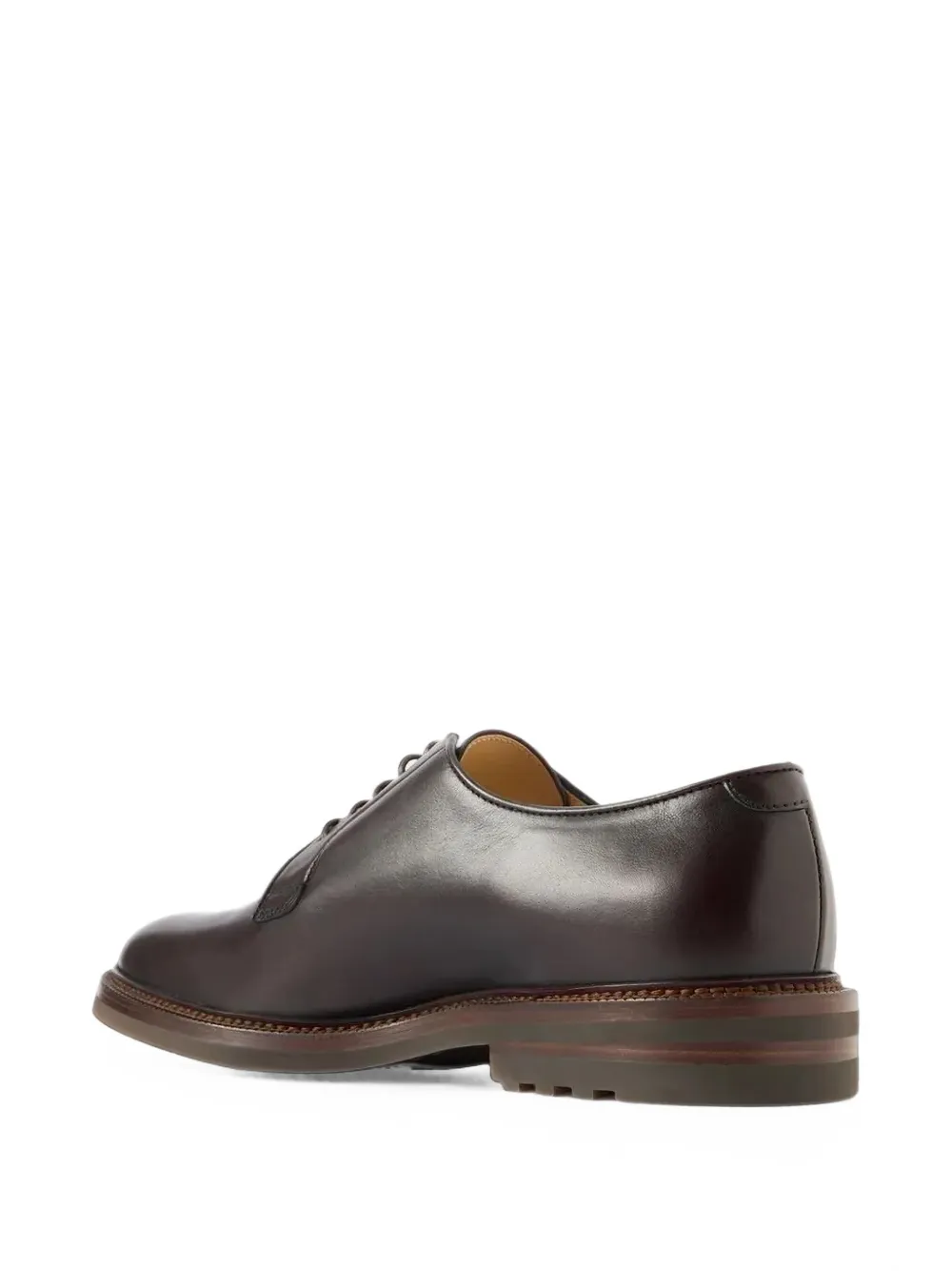 Brunello Cucinelli laced shoes in dark brown Bruin