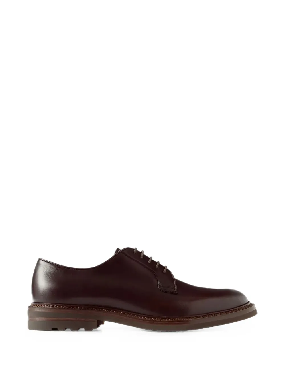 Brunello Cucinelli Laced Shoes In Dark Brown