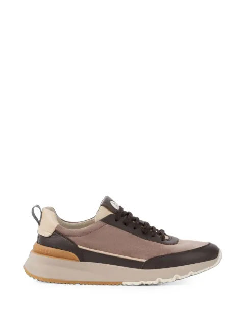Brunello Cucinelli Sneakers aus Wildleder mit Lederbesatz