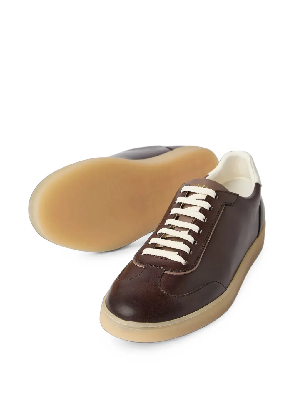 Brunello Cucinelli calfskin sneakers Bruin