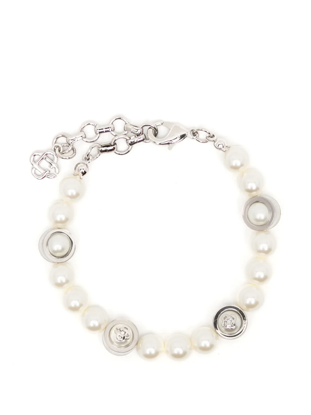 Casablanca sci-fi pearl bracelet - Argento