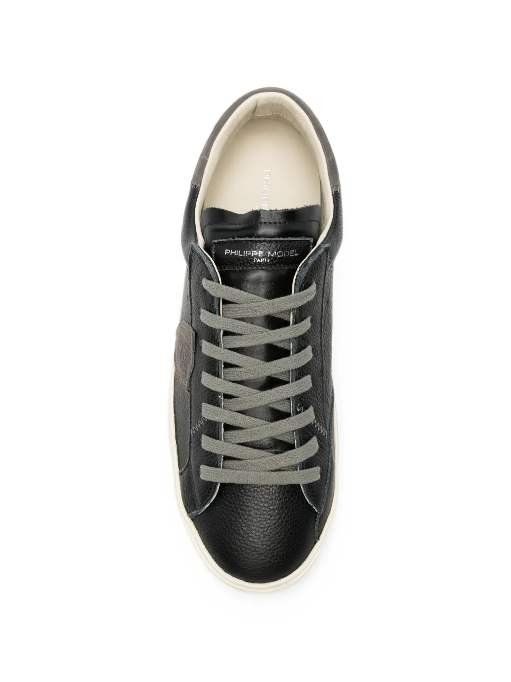 Philippe Model Paris PRSX logo-patch leather sneakers Zwart