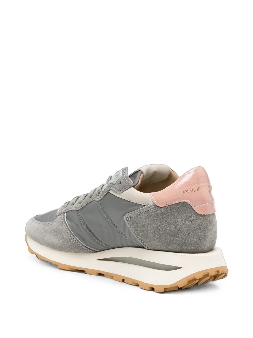 Philippe Model Paris Tropez Haute suede-panelled sneakers Grijs