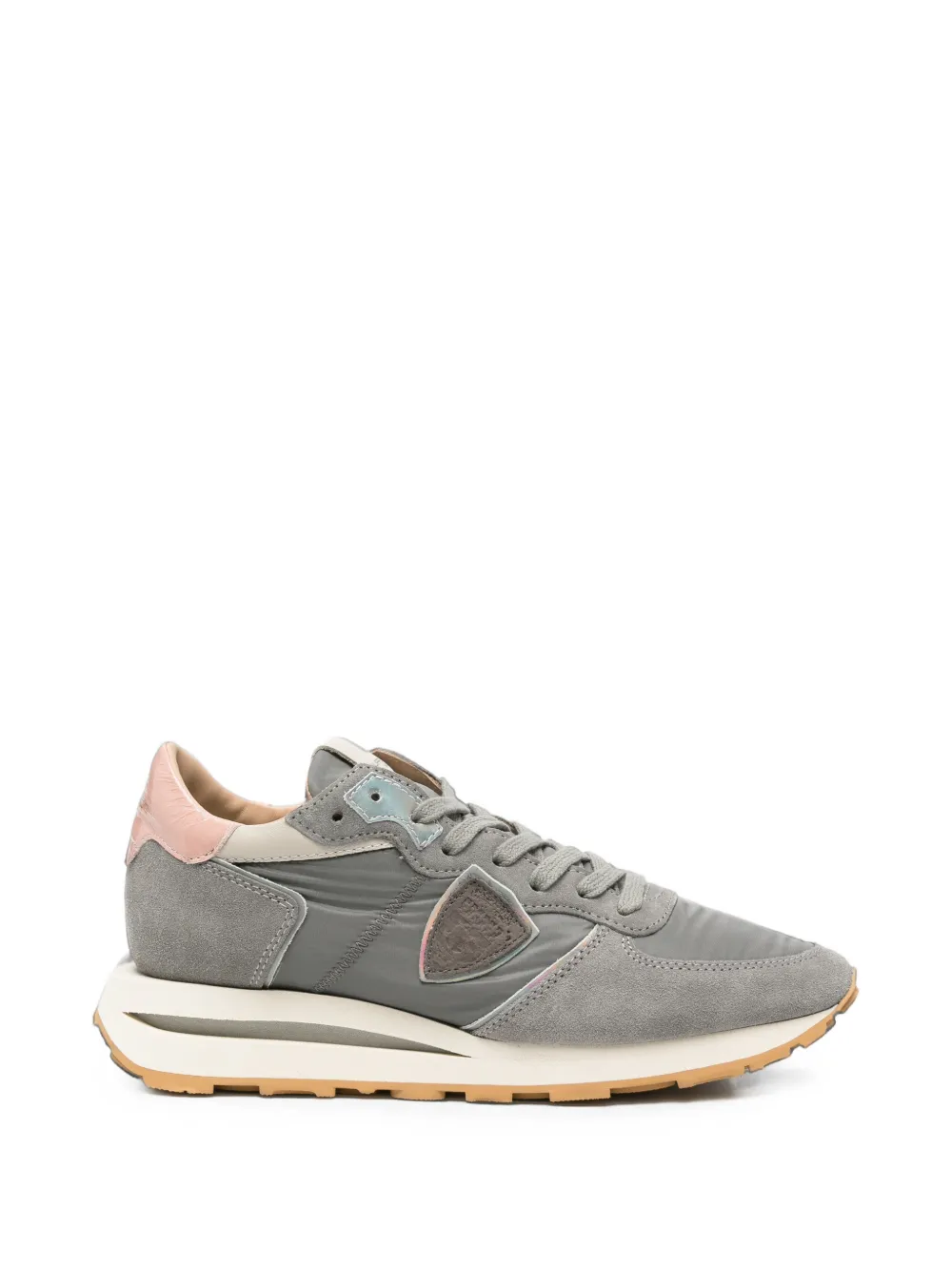 Philippe Model Paris Tropez Haute suede-panelled sneakers Grijs