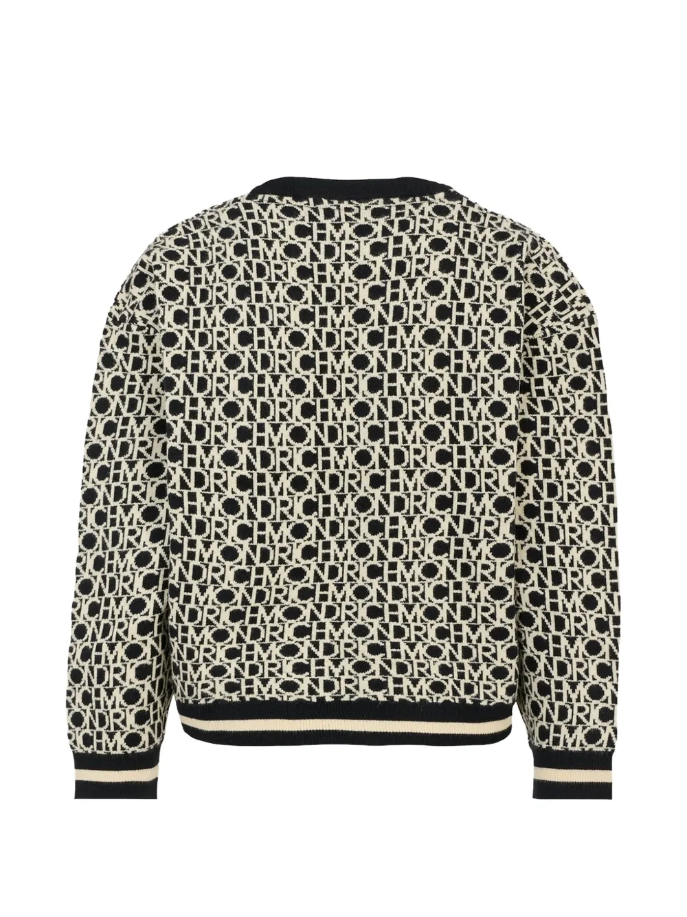 John Richmond Junior Trui met logo jacquard Zwart