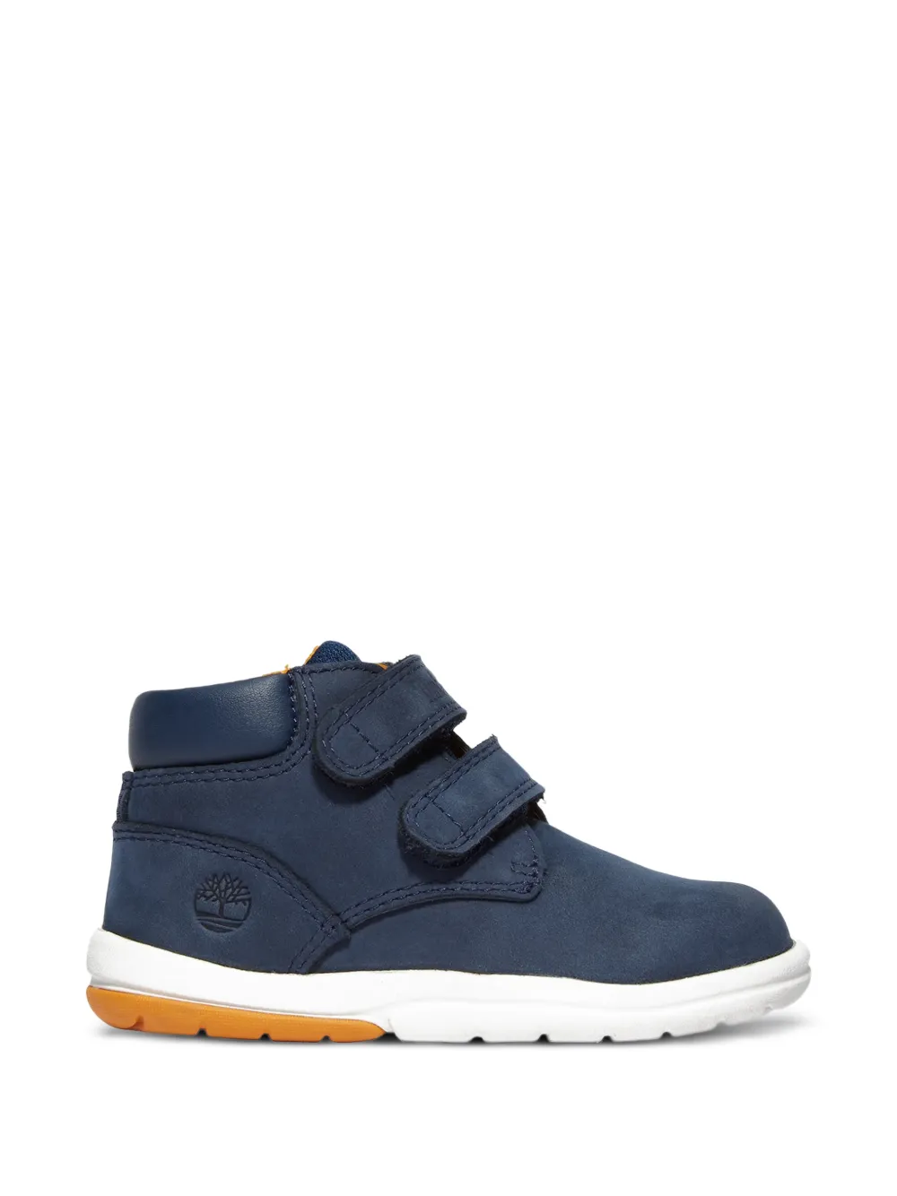 Timberland Kids Toddle Tracks touch-strap calf leather sneakers Blauw