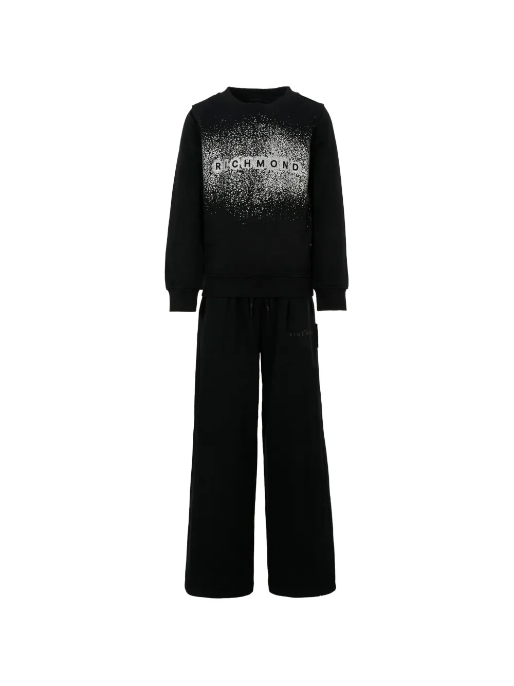 John Richmond Junior logo-print cotton tracksuit - Nero