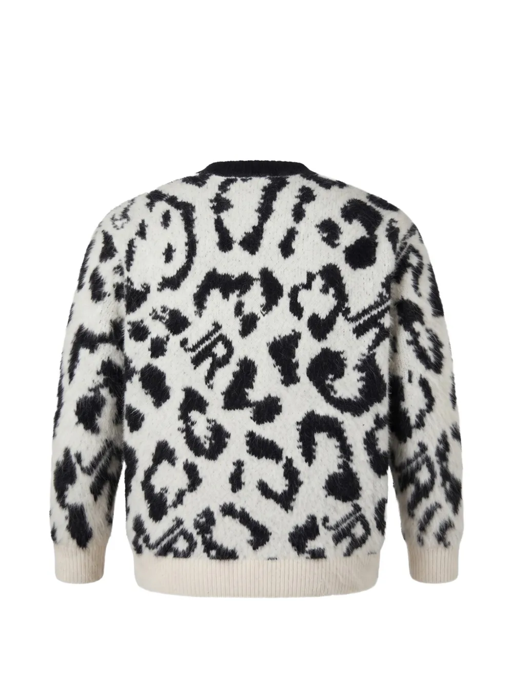 John Richmond Junior Gebreid vest met luipaardprint Wit