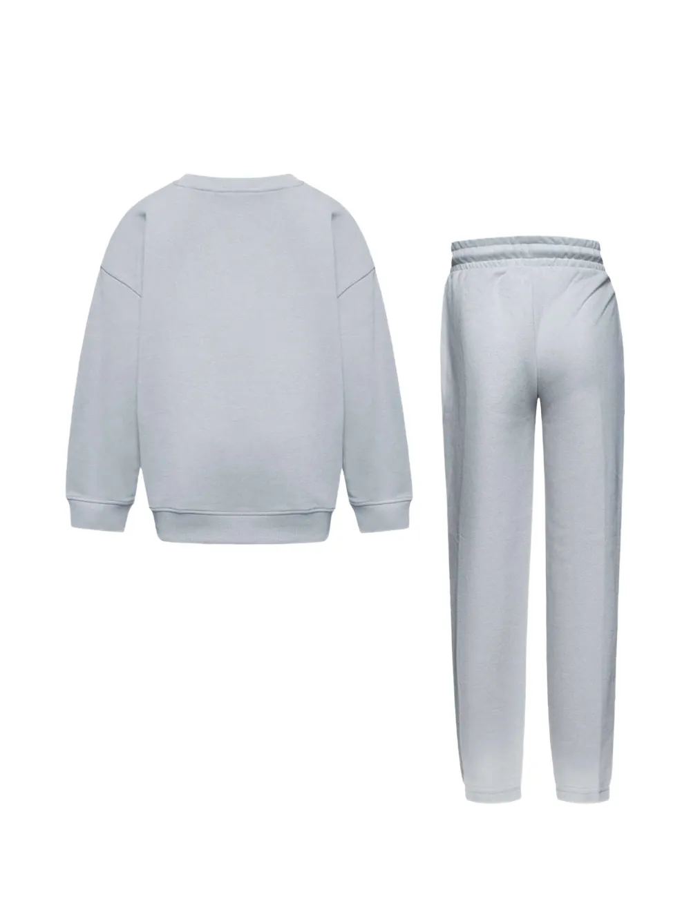 John Richmond Junior logo-embroidered cotton tracksuit Grijs