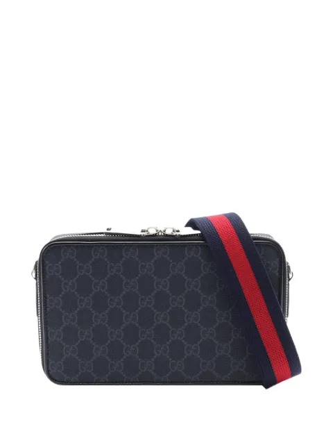 Gucci Pre-Owned bandolera GG Supreme pequeña con tribanda Web 2016-2026