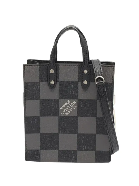 Louis Vuitton Pre-Owned 2021-2026 Damier Checkerboard Sac Plat XS satchel