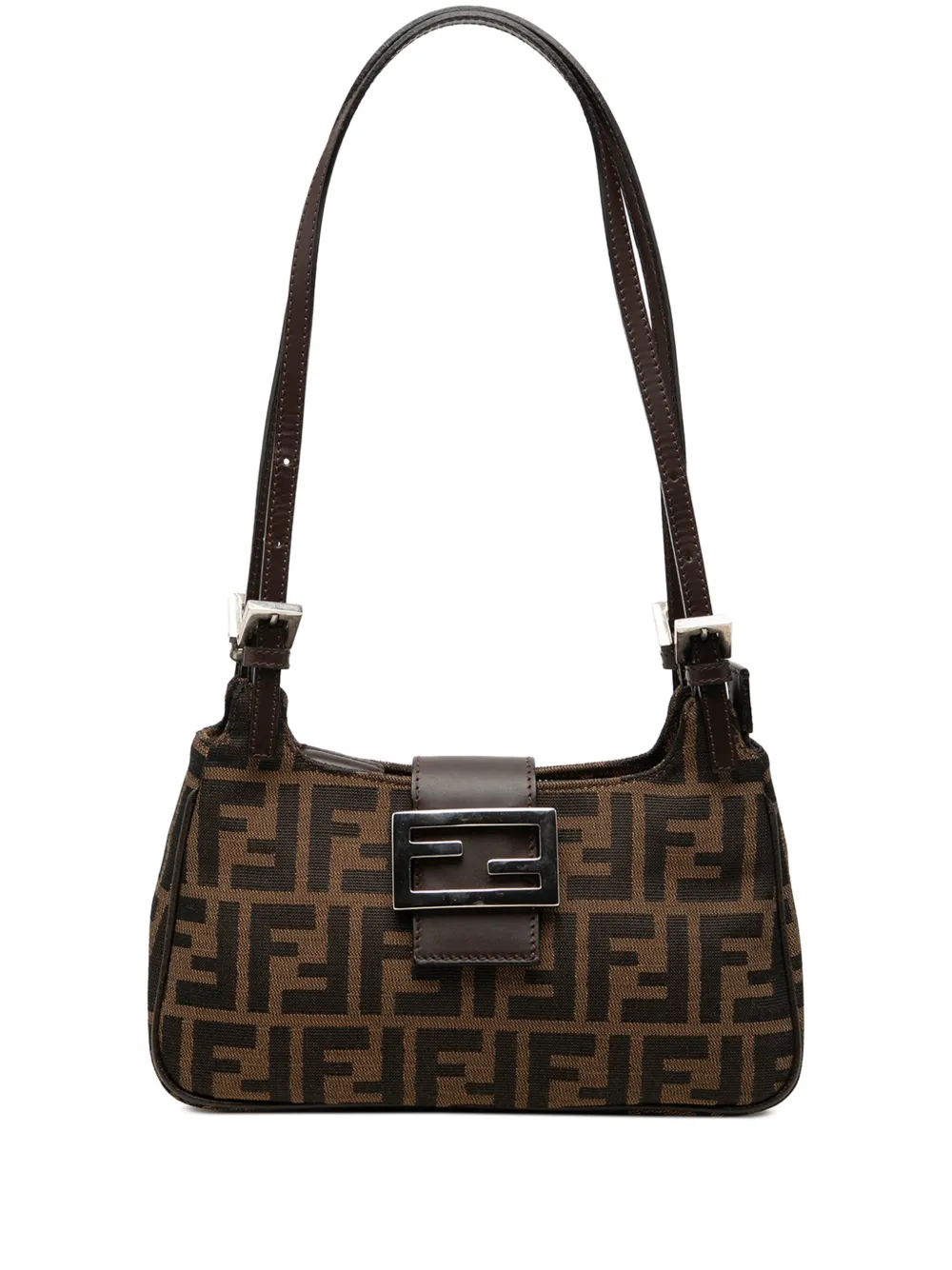 Fendi Pre-Owned 2000-2010 Zucca Canvas shoulder bag - Marrone