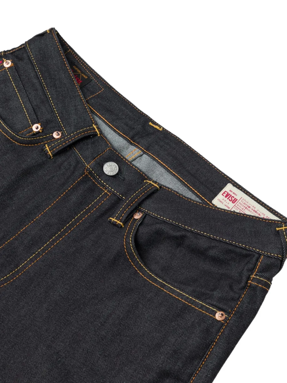 EVISU Seagull jeans met meerdere zakken Zwart