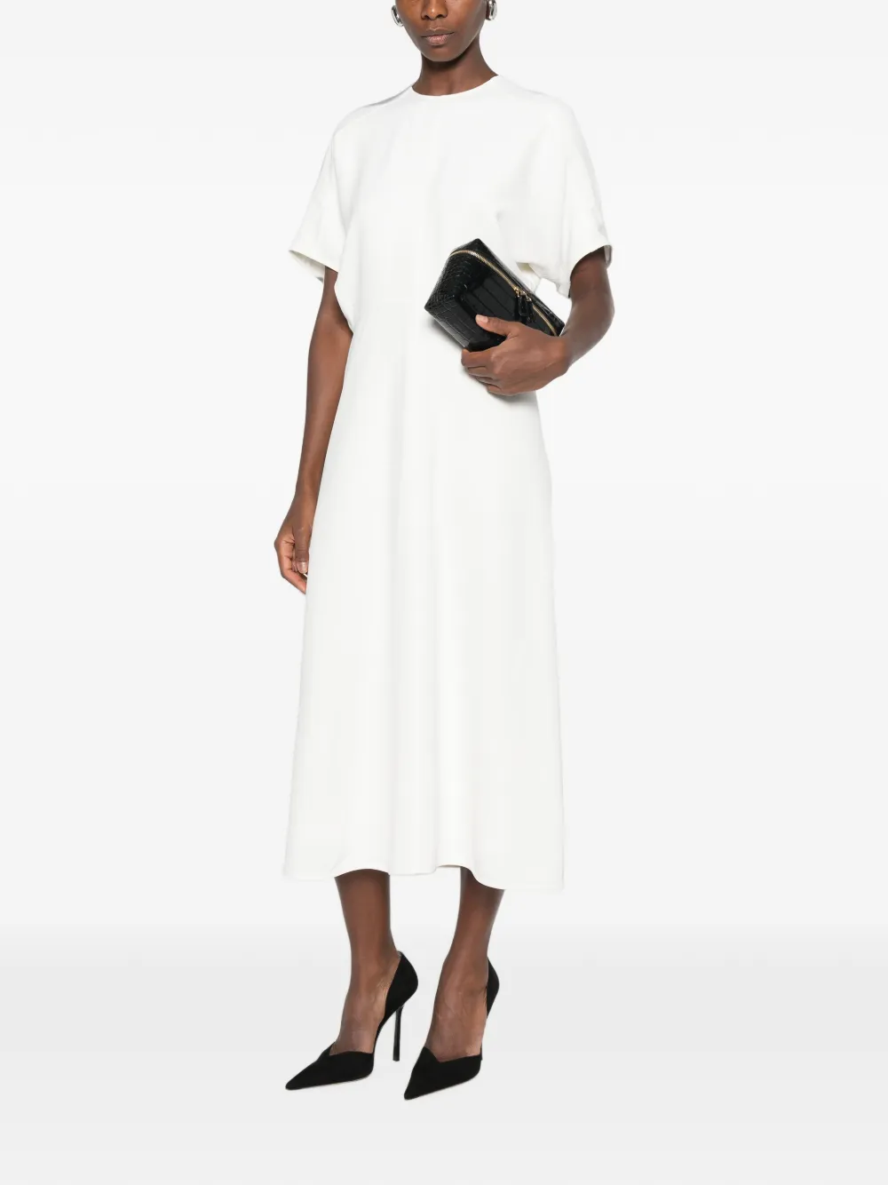 Victoria Beckham Jurk met korte mouwen Wit
