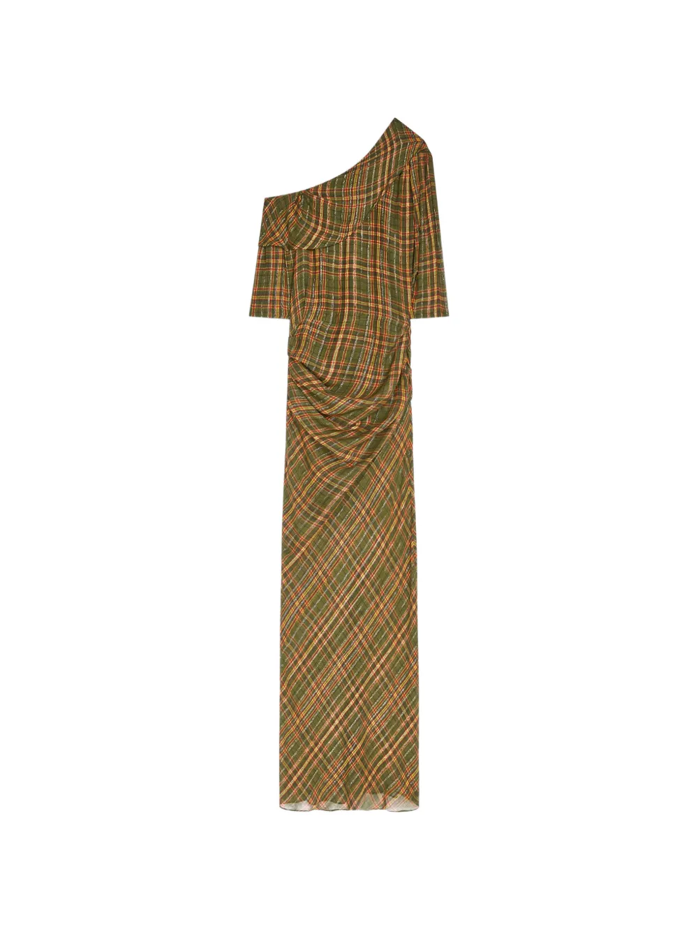 DRIES VAN NOTEN long off-shoulder lurex dress