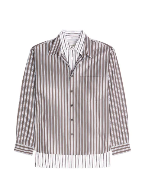 DRIES VAN NOTEN camisa con doble capa