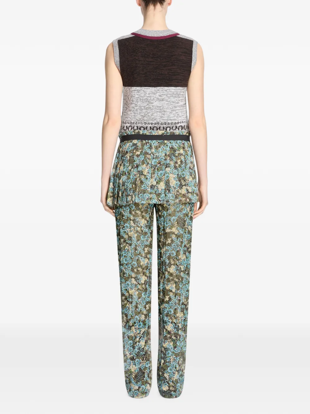 DRIES VAN NOTEN Geplooide wikkelrok Blauw