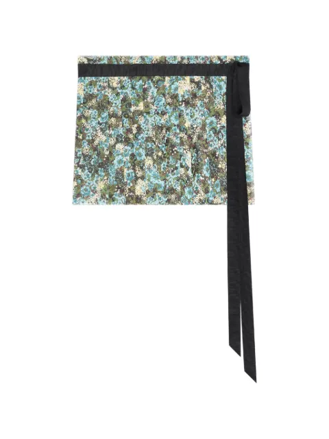 DRIES VAN NOTEN pleated wrap skirt