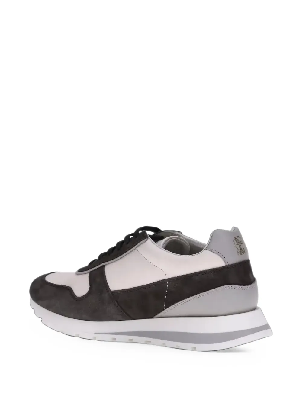 Brunello Cucinelli leather sneakers in multicolor Beige